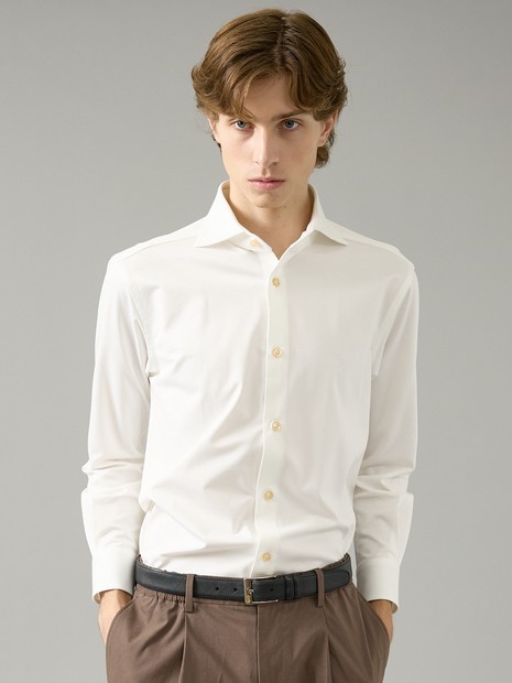 【ON/OFF兼用】SOLOTEXコットン 36ゲージ モクロディ ストレッチシャツ / FLEX SHIRTS