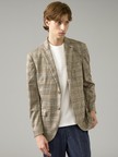 【セットアップ対応】チェック柄 ライトポンチ ジャケット / FLEX JACKET / ストレッチ 手洗い可