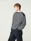 ボートネック フレンチボーダー長袖Tシャツ / ユニセックス