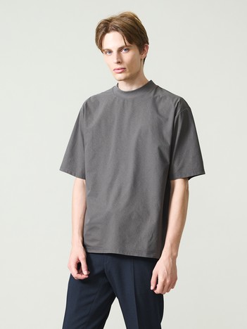 【通気・速乾・ストレッチ】モックネックTシャツ / BREEZE MESH