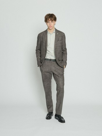 【セットアップ対応】Down Fabric フェードスエード ジャケット / FLEX JACKET / 2WAYストレッチ 保温性