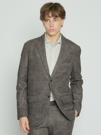 【セットアップ対応】Down Fabric フェードスエード ジャケット / FLEX JACKET / 2WAYストレッチ 保温性