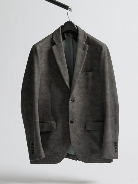 【セットアップ対応】Down Fabric フェードスエード ジャケット / FLEX JACKET / 2WAYストレッチ 保温性