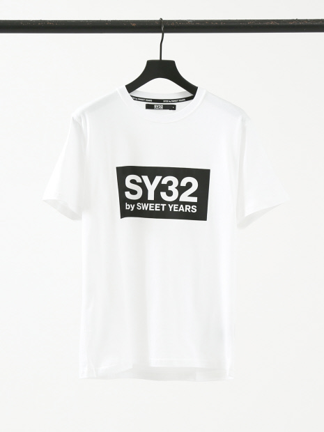 TNS1724J】SY32 by SWEET YEARS ボックスロゴ Tシャツ｜5351POUR LES