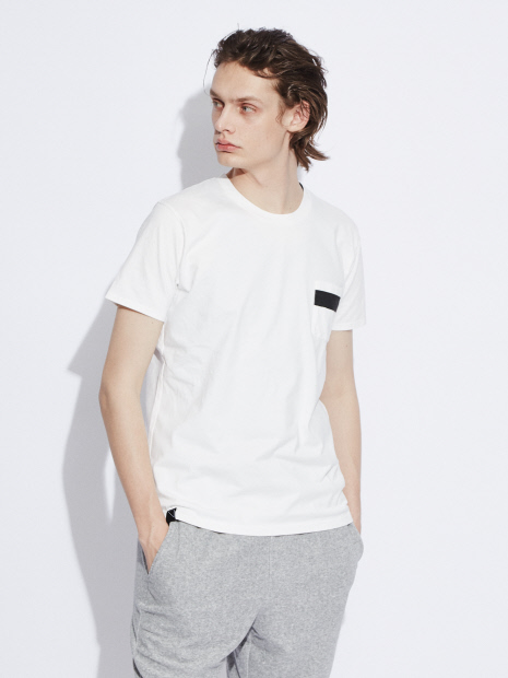 【ワンラインポケット】クルーネックTシャツ