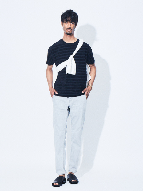 【20SS新作】ベロアボーダーTシャツ