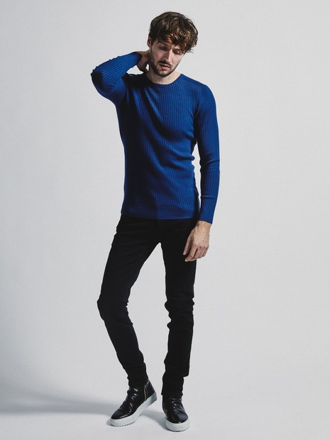 定番人気】ホールガーメント クルーネックニット｜5351POUR LES