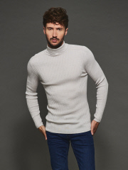 ホーンガーメント　タートルネック　36 定番人気】ホールガーメント タートルネックニット｜5351POUR LES