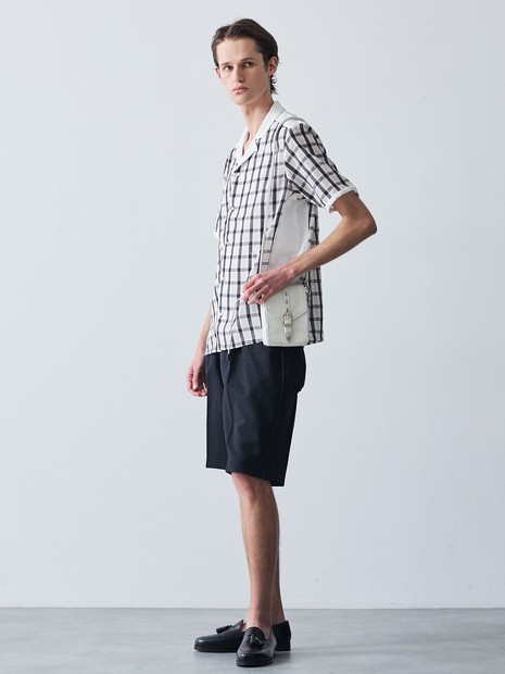 クールツイード サイドジップ ショートパンツ｜5351POUR LES HOMMES