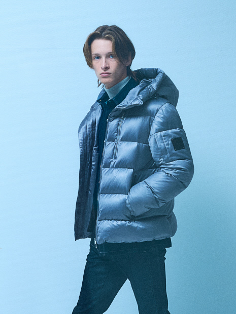 25A/W】レザーエンボス ダウンジャケット【予約】｜5351POUR LES