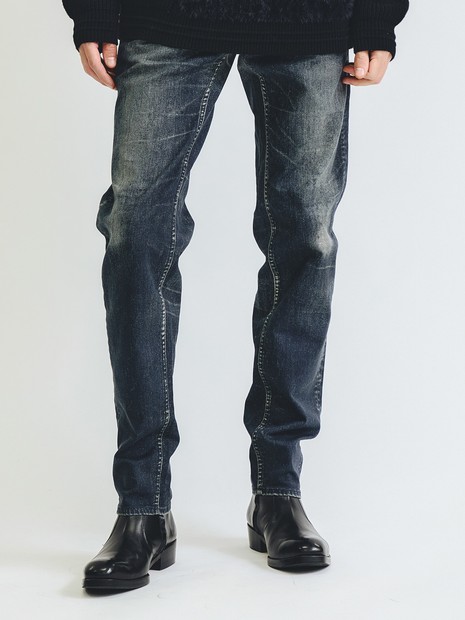 25A/W】プリント テーパード デニム｜5351POUR LES HOMMES