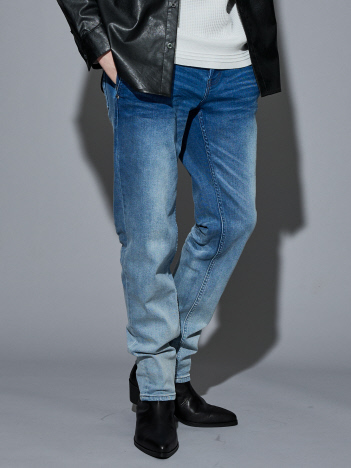 5351POUR LES HOMMES - 【25A/W】グラデーション テーパード デニム【予約】