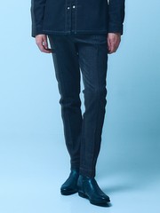 セットアップ対応】ストレッチ ポンチ ピンタック ジョグパンツ