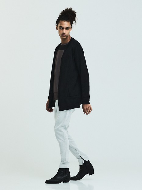 コンビネーション スエード 長袖Tシャツ｜5351POUR LES HOMMES / 5351