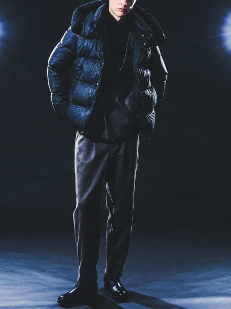 セットアップ対応】ストレッチ スエード ノーカラージャケット