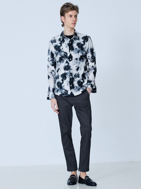 フラワー柄】長袖 プリント シャツ｜5351POUR LES HOMMES / 5351プール