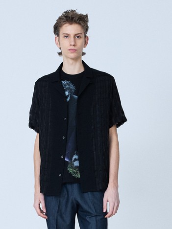 【コンビネーション】シアー チェック 半袖シャツ【予約】