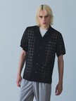 【コンビネーション】シアー チェック 半袖シャツ