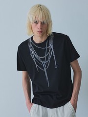 【YArKA×5351】ネックレス プリント 半袖 Tシャツ