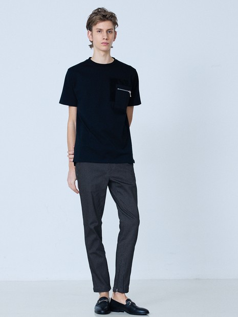 【日本製】 レザーパッチ 半袖 T シャツ【予約】