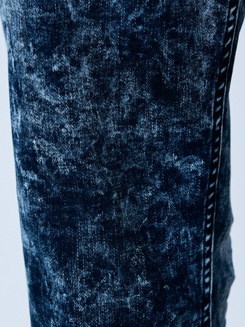ケミカルウォッシュ】Zip テーパード スキニー デニム｜OUTLET (MEN'S