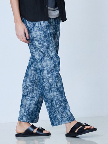 【総柄】ダンカリージャガード ワイド テーパード パンツ【予約】