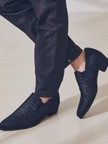 【パナマメッシュ】メッシュレザー ヒール スリッポン