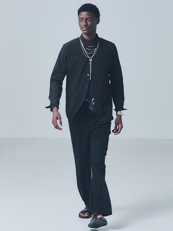 【ピンタック】ランダム 長袖 シャツ