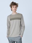 【3素材コンビ】コンビネーション 長袖 Tシャツ