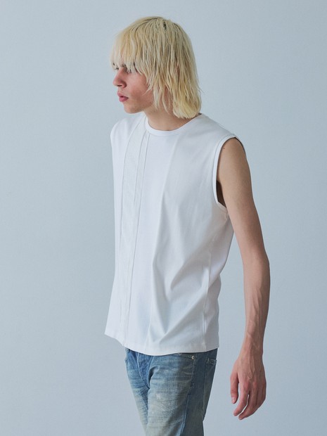 【コンビネーション】ノースリーブ　Tシャツ