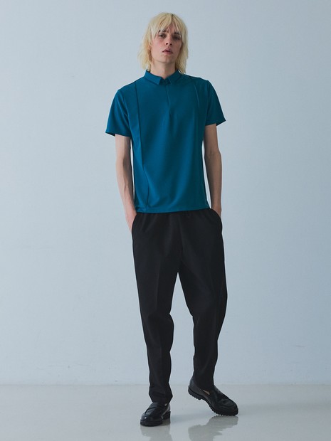 スリットジップ ピンタック ポロシャツ【予約】｜5351POUR LES HOMMES