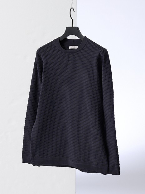 ダイアゴナル バイカラー 長袖 ニットT｜5351POUR LES HOMMES / 5351