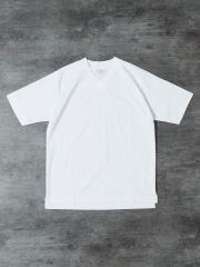デザインワークス (メンズ)
【定番人気】超度詰微起毛スムース Vネック 半袖Tシャツ