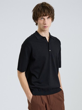 DESIGNWORKS (MEN'S) - 【カシミヤタッチ】 ニットポロシャツ【予約】