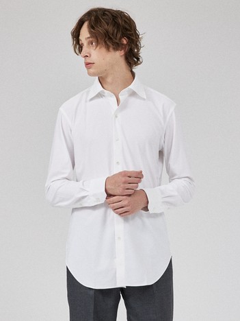 DESIGNWORKS (MEN'S) - 【EASY CARE】トリコットセミワイド ドレスシャツ