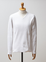 DESIGNWORKS (MEN'S) - ベアワッフル Vネック