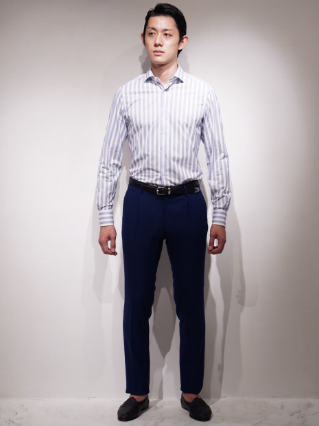 TRAIANO TS16TF23ストライプシャツ
