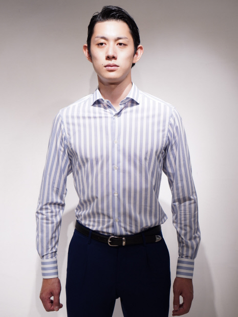 TRAIANO TS16TF23ストライプシャツ