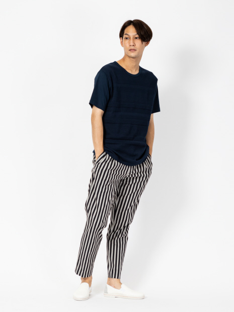 【G-STAGE】301509ニット切替Tシャツ