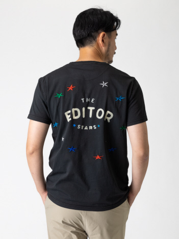 THE EDITOR バックスター刺繍  クルーネック Tシャツ