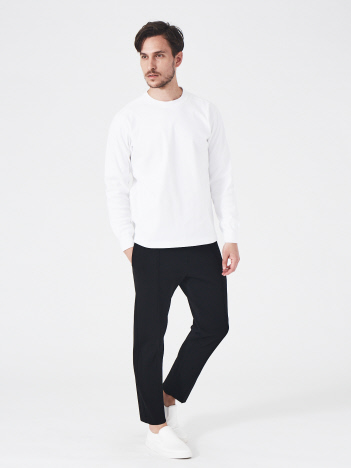 SD 12.8OZ BRUSHED TIGHT RIB 長袖ラウンドネック