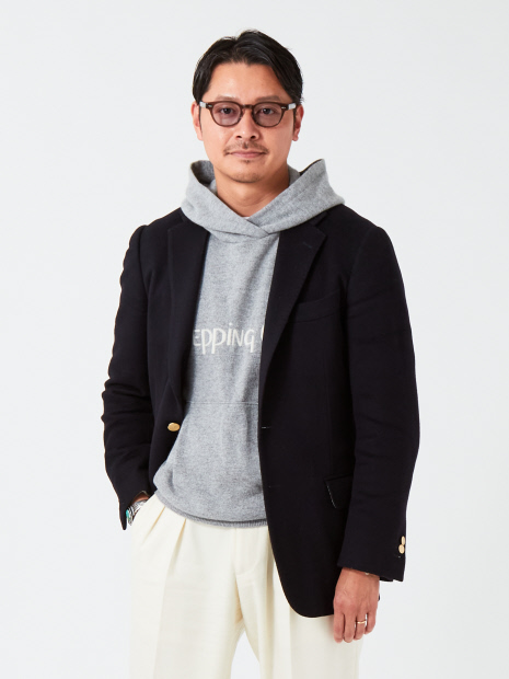 RINGJACKET リングヂャケット　カシミア混チェスターコートネイビー46