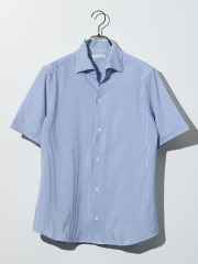 DESIGNWORKS (MEN'S) - 【DOTAIR】2WAY 半袖 サッカーシャツ / 軽量 / 防シワ / 吸水速乾