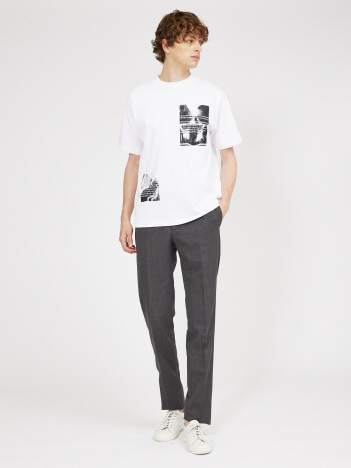 【WABI-SABI】　プリント 半袖Tシャツ