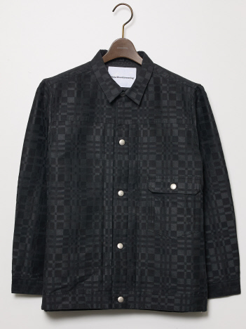 【White Mountaineering】チェック ジャカード ジャケット