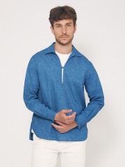 DESIGNWORKS (MEN'S) - リネン ワンピースカラー プルオーバーシャツ【予約】