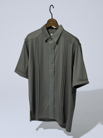 DESIGNWORKS (MEN'S) - 【接触冷感】ワンピースカラー 半袖 キューバシャツ