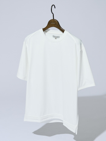 DESIGNWORKS (MEN'S) - 【接触冷感】ツイルジャージー ピンタック Tシャツ
