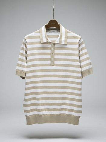 【Tutto / トゥット】ストライプ 半袖ポロシャツ / STRIPE POLO