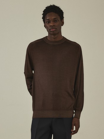 【ABB】silk blend ALAN ニット　ブラウン 新品未使用◇silk blend ALAN ニット ブラウン